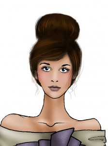 illustrator hair brushes hair illustration bun
