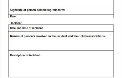 incident report template word employee incident report templates free pdf word documents intended for incident report form template word