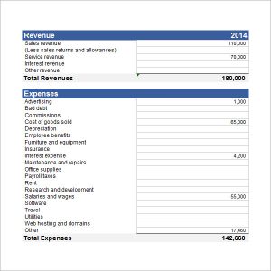income statement template income statement template xls1