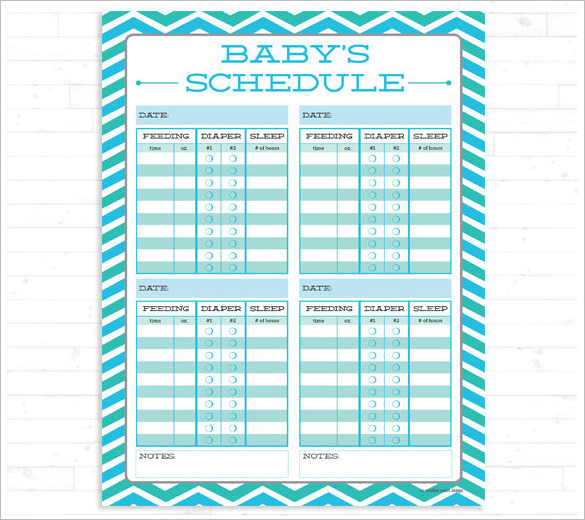 infant feeding schedule