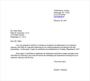 intern offer letter job offer thank you letter pdf