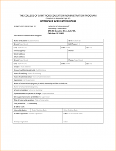internship application template application format for internship