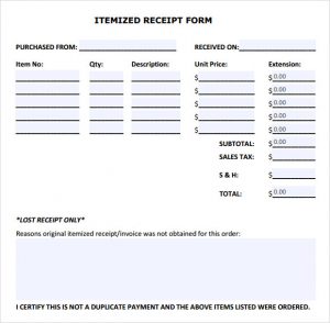itemized receipt template itemized invoice template sample itemized receipt template mnknjr