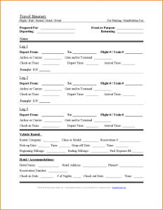 itinerary template word itinerary template word travel itinerary template
