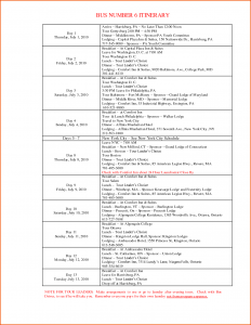 itinerary template word travel itinerary template word