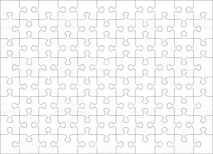 jig saw puzzle template jigsaw puzzle blank template of pieces vector id