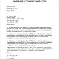 job acceptance letter coordinator job offer acceptance letter