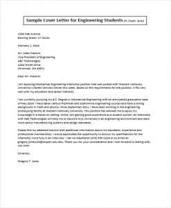 job application letter engineer student job application letter