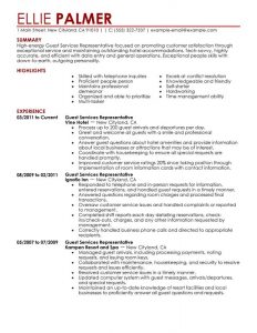 job description templates hospitality front desk resume