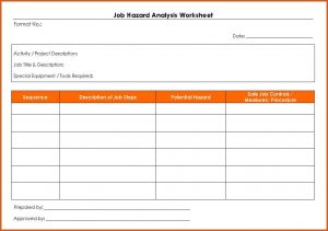 job hazard analysis form job hazard analysis form job hazard analysis worksheet