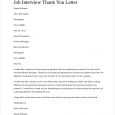 job interview thank you letter job interview thank you letter