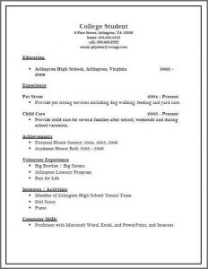 job offer letter sample college resume format simple college application activities resume with volunteer experience and achievements history