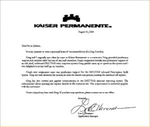 kaiser doctors note kaiser permanente doctors note kaiserpermanenteletterofrecommendation