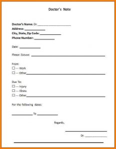 kaiser permanente doctor note blank doctors note doctors note for work template