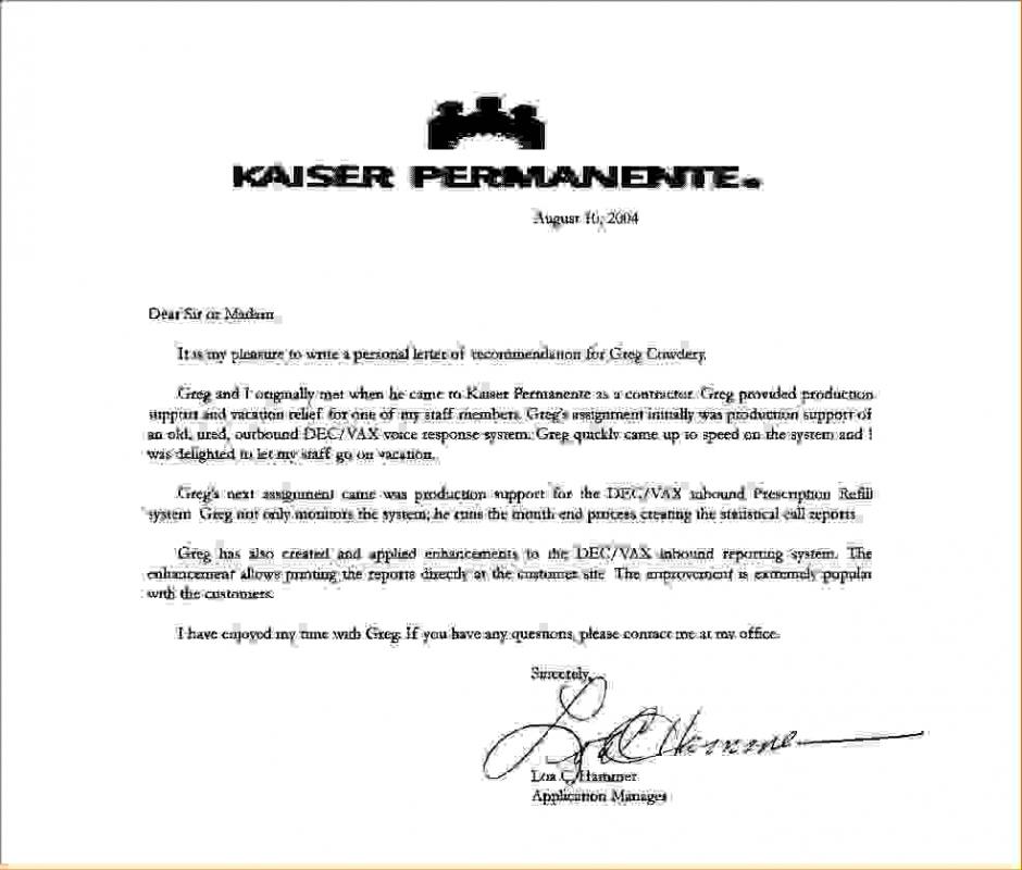 kaiser permanente doctors note
