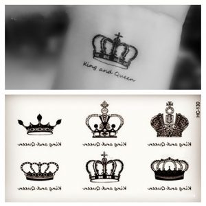 king crown template stücke kleine tattoo aufkleber wasserdichte frauen Übertragbare tatuagem aufkleber bunte krone weiblich tattoos großhandel jpg x