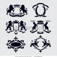 king crown template stock vector vector heraldic royal crests coat of arms