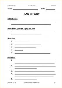 lab report template formal lab report template 31591495
