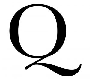 large alphabet letters large q
