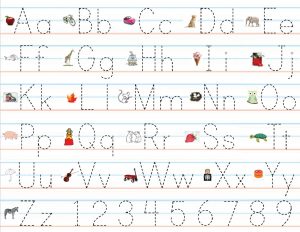 large alphabet letters practice writing alphabet preschool