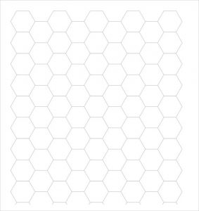 large grid paper hexagon graph paper printable