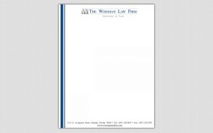 law office letterhead wiseman