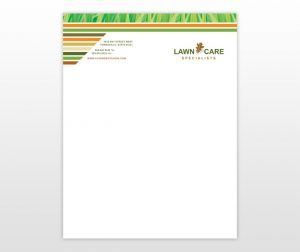 lawn care invoice grass cutting and lawn maintenance letterhead template