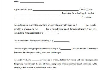 lease agreement pdf generic rental agreement pdf