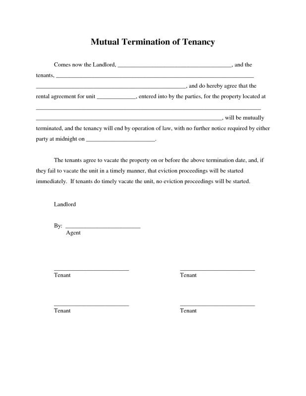 lease cancellation letter