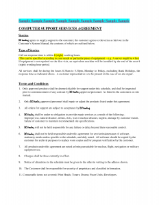 lease renewal form computer maintenance contract sample