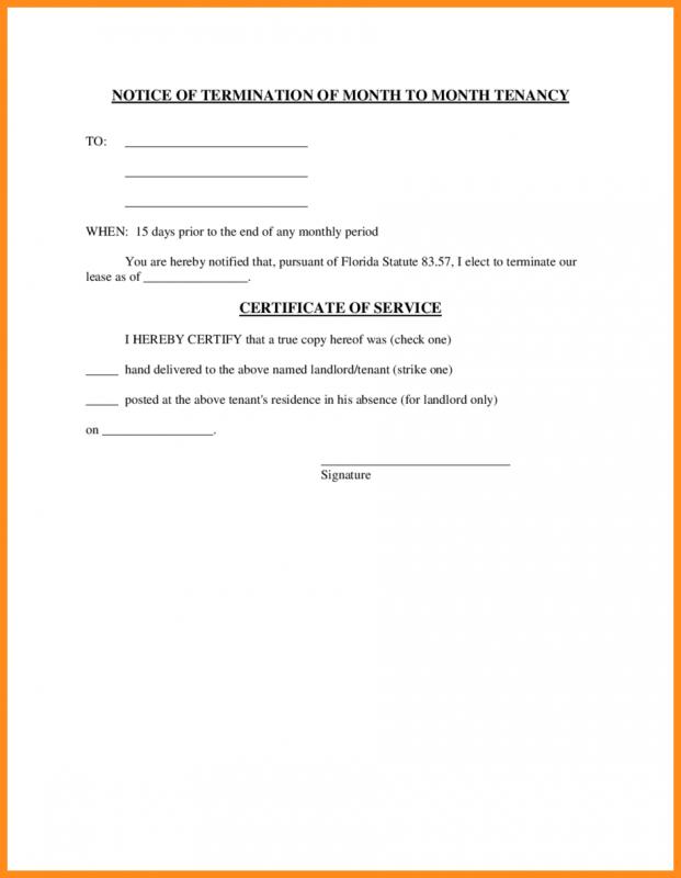 lease termination letter landlord to tenant
