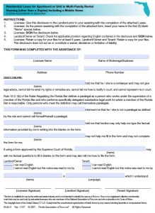 leasing application form florida apartment lease agreement