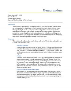legal agreement template the body shop at work project summary memo
