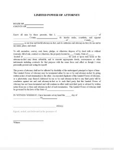 legal contracts template short sale power of attorney