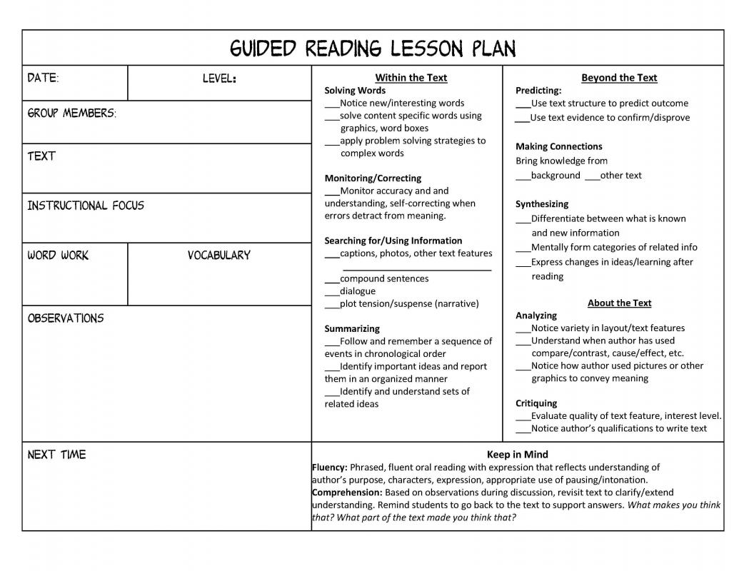 lesson plan format