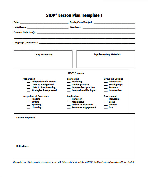 lesson plan template pdf