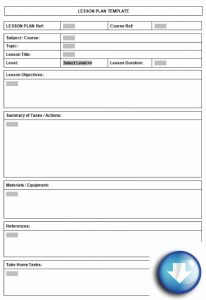 lesson plan template word lesson plan format