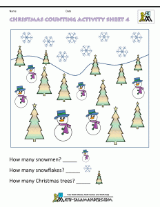 lesson plans for preschoolers kindergarten math christmas counting
