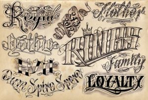 letter fonts tattoo letter tattoos