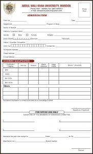 letter format formal admission form sample college admission form