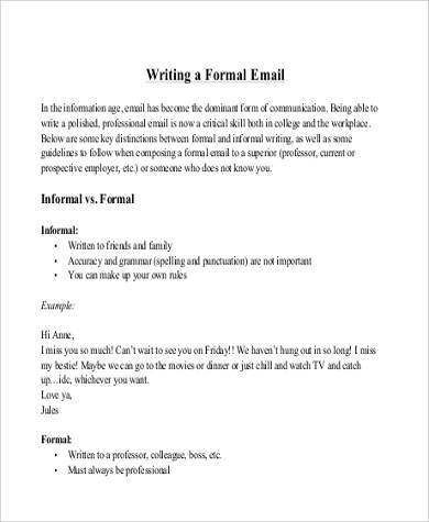 letter format mail