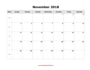letter format templates november calendar blank landscape