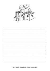 letter headed templates christmas gifts writing paper