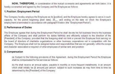 letter of intent for business dental nurse contract of employment template employment agreement template