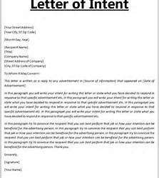 letter of intent for college call to action letter template