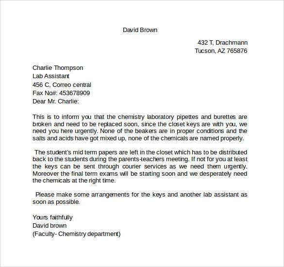 letter of intent residency