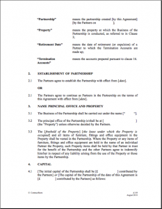letter of intent to hire partnership agreement template