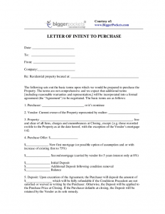 letter of intent to purchase letter of intent to purchase