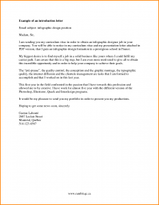 letter of introduction for employment letter of introduction for job