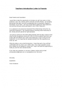letter of introduction for teachers teachers introduction letter to parents